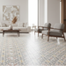 Livada yellow vitrified ceramic tiles 45x45cm