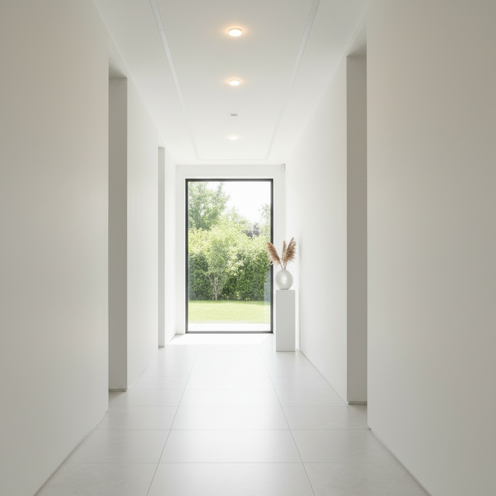 Matera Plearl Gloss Large Format Marble Effect Porcelain Tiles 90x90cm