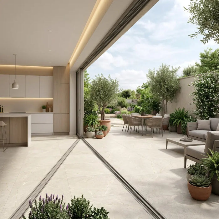 Moonlight Ivory Outdoor porcelain tiles 60x120x2cm