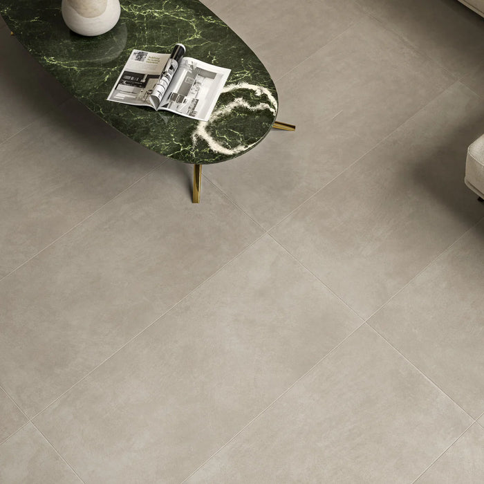 Resina Almond matt porcelain tiles cut sample