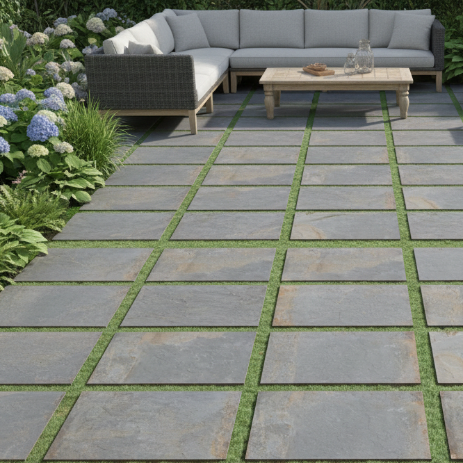 Ripon Stone Azul outdoor porcelain tiles 60x90x2cm