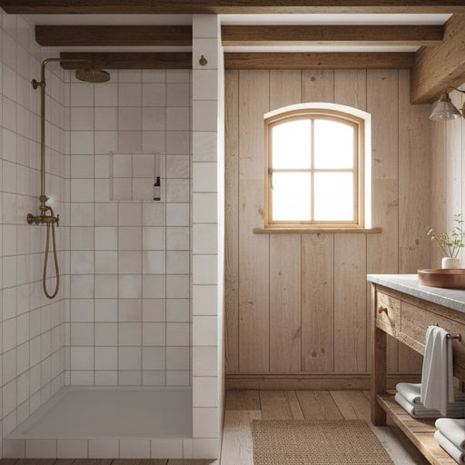 Rustic White Zellige style tiles Wall Tiles 32x62.5cm