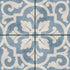 Romano waves blue matt porcelain tiles 210.6x210.6x9mm All tiles TILEJOB