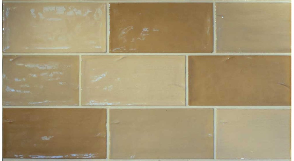 Dorset Rustic Mix Beige ceramic gloss 75x150x8mm