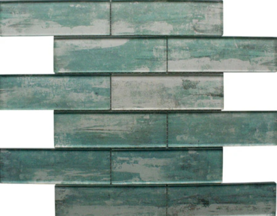 Driftwood Green Mosaic Wall 350x300x8mm