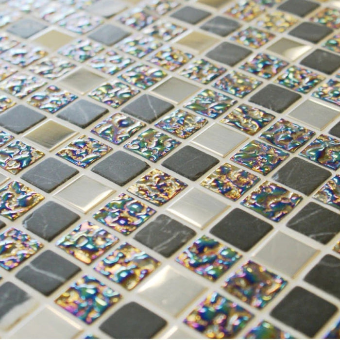 Lustre Grey Mosaic  Wall 300x300x8m