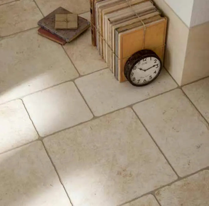 Tuscan Flagstones Ivory Porcelain Floor and Wall Tile 