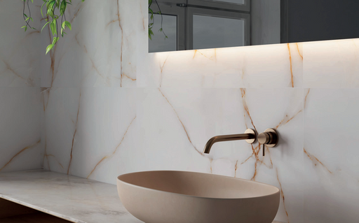 Sahara Gold Vein Marble Effect Tiles 600x1200mm