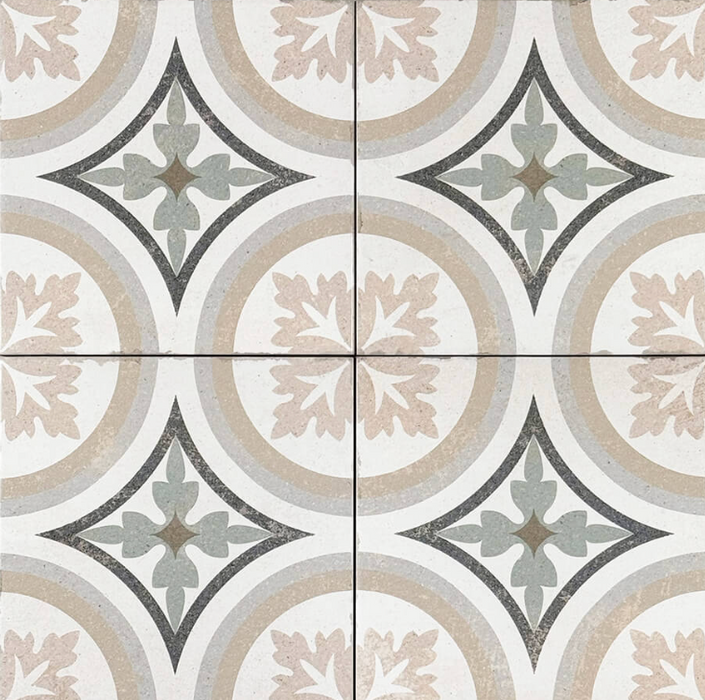 Verona Green Pattern matt porcelain 200x200x10mm