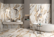 Imperial Cascade Marble Beige Gloss tiles 60x60 and 60x30cm