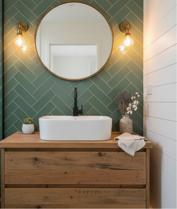 Monaco Brick green matt porcelain 60x250x9mm