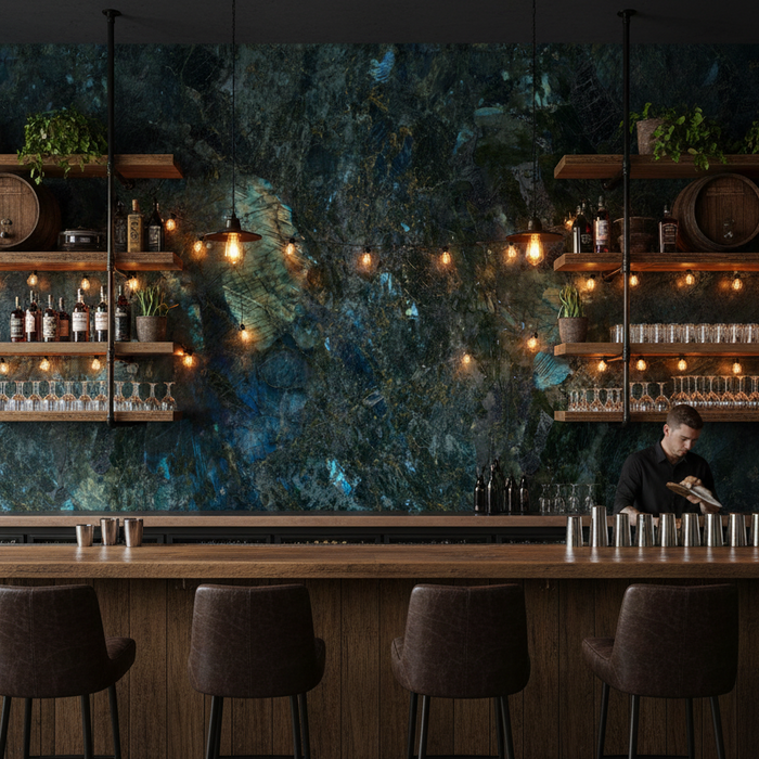 Labradorite Lemurian porcelain tiles 60x120cm