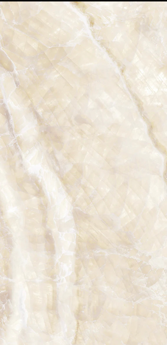Luminous Topaz Onyx Ivory Porcelain Matt and Polished Tiles - 60x120cm