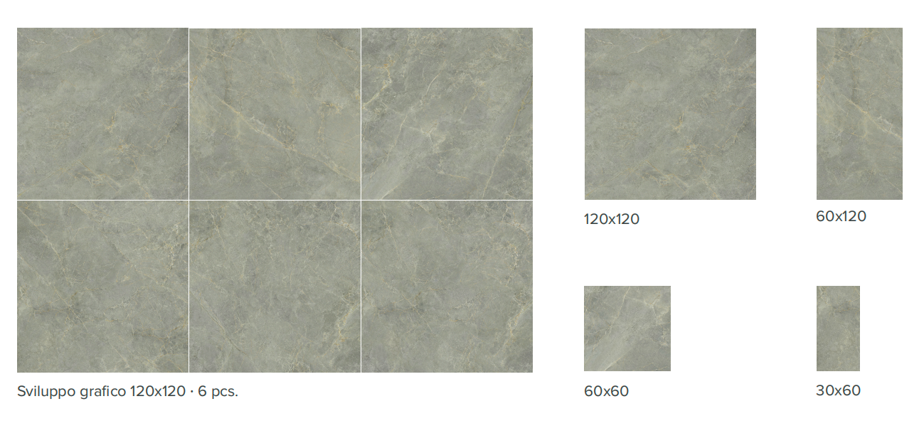 Moonlight Oxid porcelain tiles 120x60, 60x60, 60x30