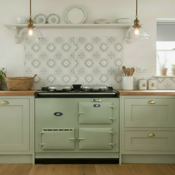 Mint grey matt porcelain 150x150x8.5mm