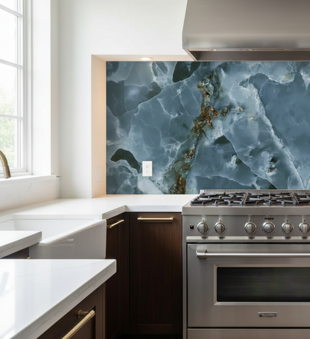 Iceland Onyx Marble Navy Blue 60x120cm