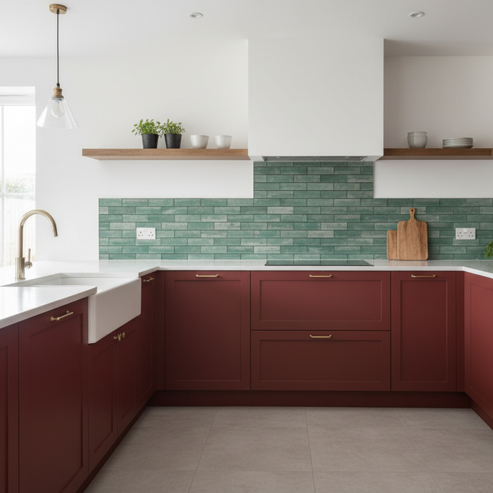 Driftwood Green Mosaic Wall 350x300x8mm