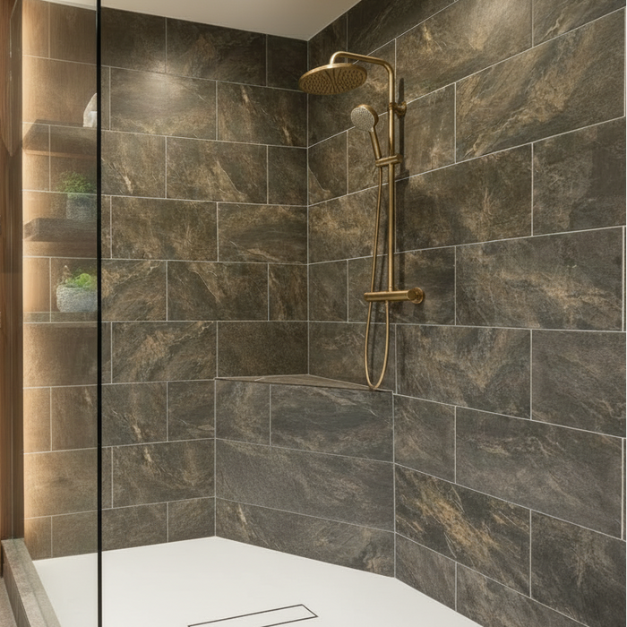 Scotland Dark Grey  matt porcelain 310x610x10mm Wall and Floor