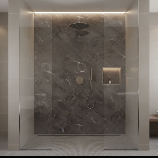 Onice Grey  Gloss Porcelain Tiles 60x120cm