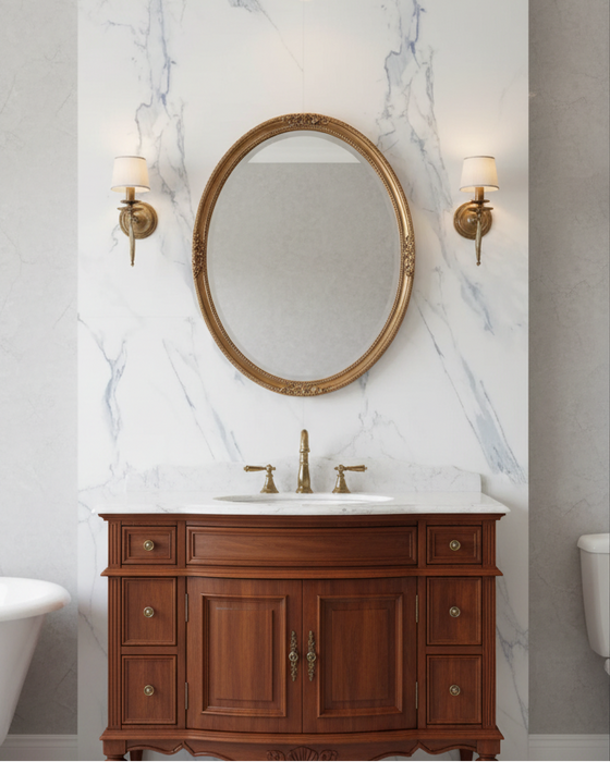 Light Carrara Blue Marble gloss and matt porcelain tiles 60x60cm, 60x120cm