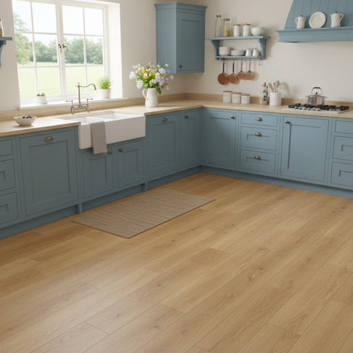 Nordic Oak Elite Engineered Wood Flooring HDF Long Length 20X185cm