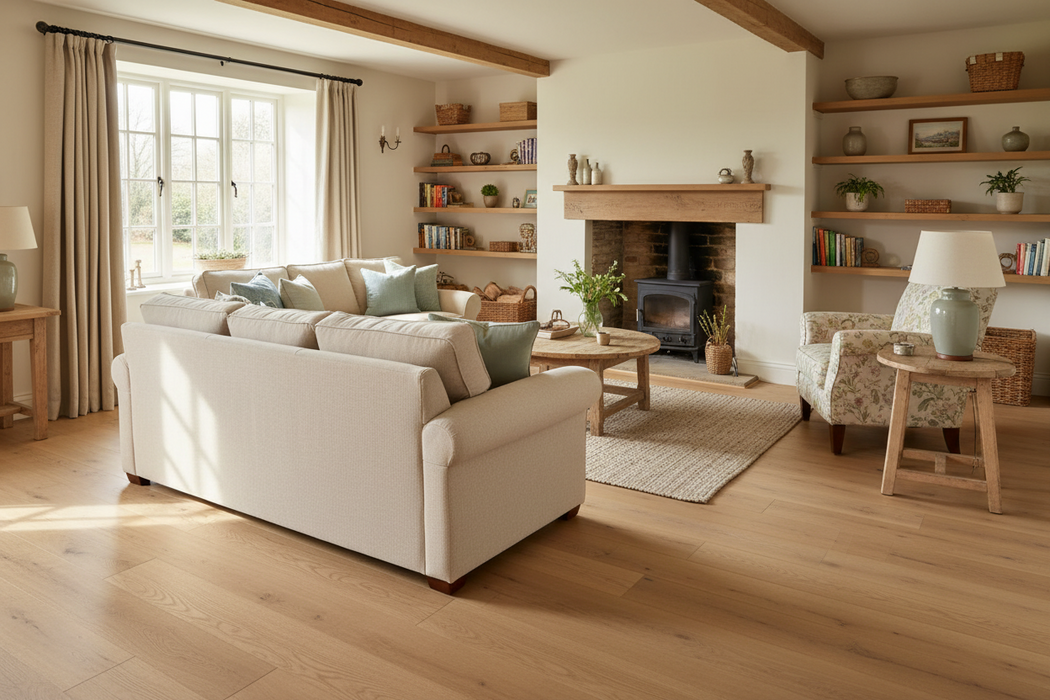 Elwood Oak Elite Engineered Wood Flooring HDF Long Length 20X185cm