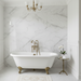 Forum White Marble Matt Porcelain Tiles 100x100cm