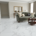 Forum White Marble Matt Porcelain Tiles 100x100cm