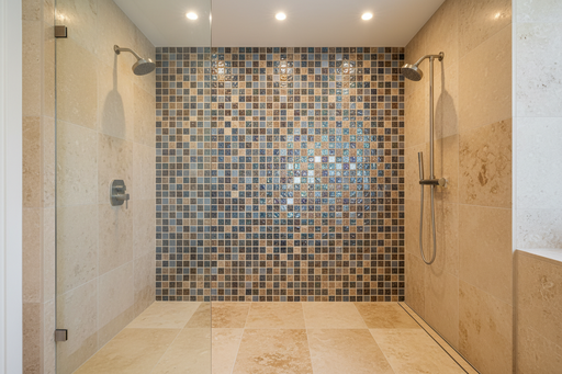 Lustre Brown Mosaic Wall 300x300x8mm