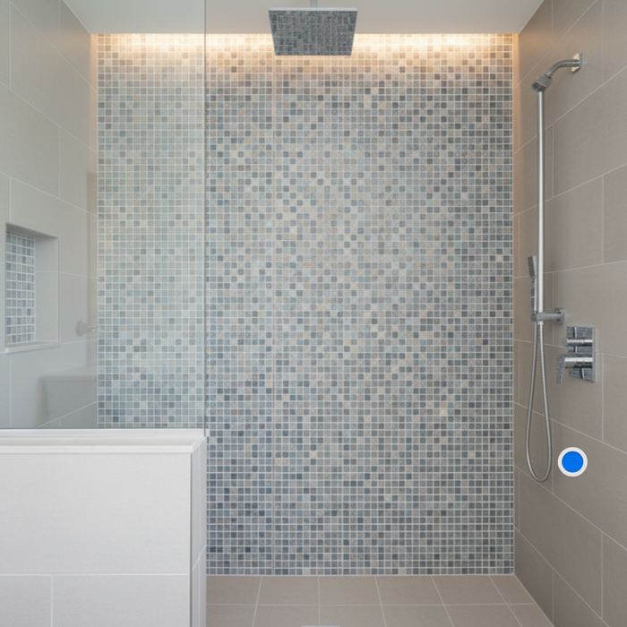 Lustre Grey Mosaic Wall 300x300x8mm
