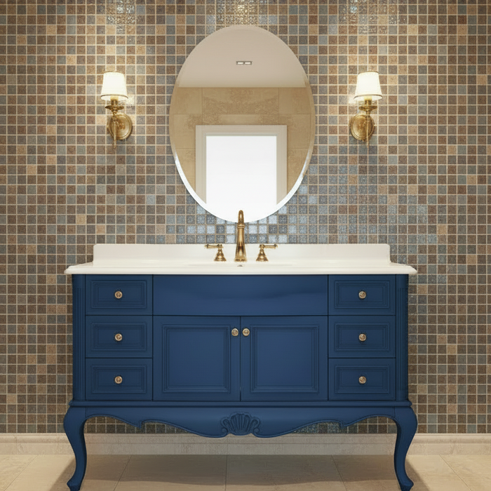 Lustre Brown Mosaic Wall 300x300x8mm
