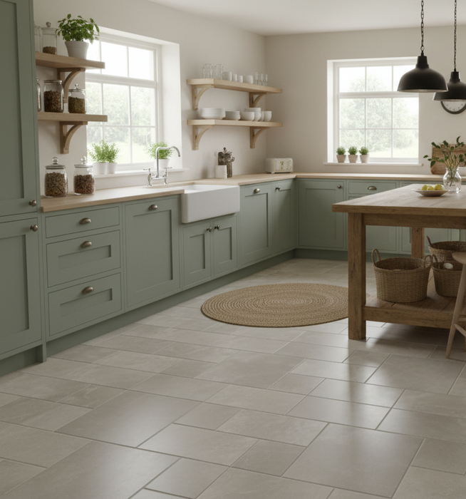 Pietre Lime Pepe Modular Porcelain Tiles