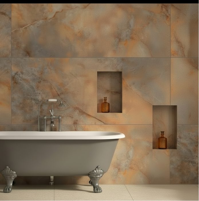 Carat Gold Gloss onyx bathroom porcelain tiles  60x120cm