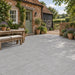 Makira Outdoor Light Grey Concrete Effect Floor Tiles 60x60cm