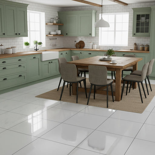 Sugar White Glazed Porcelain Tile 60x60cm