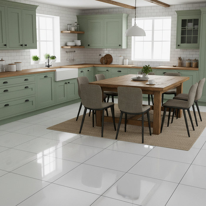 Sugar White Glazed Porcelain Tile 60x60cm