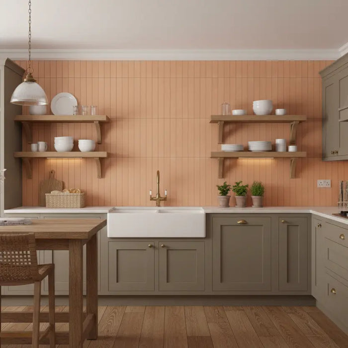 Terra di Assisi Brown Terracotta brick porcelain tiles