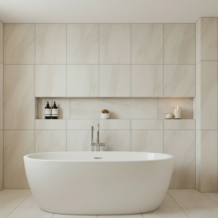 Travertine Beige Matt Ceramic Wall 30x60cm