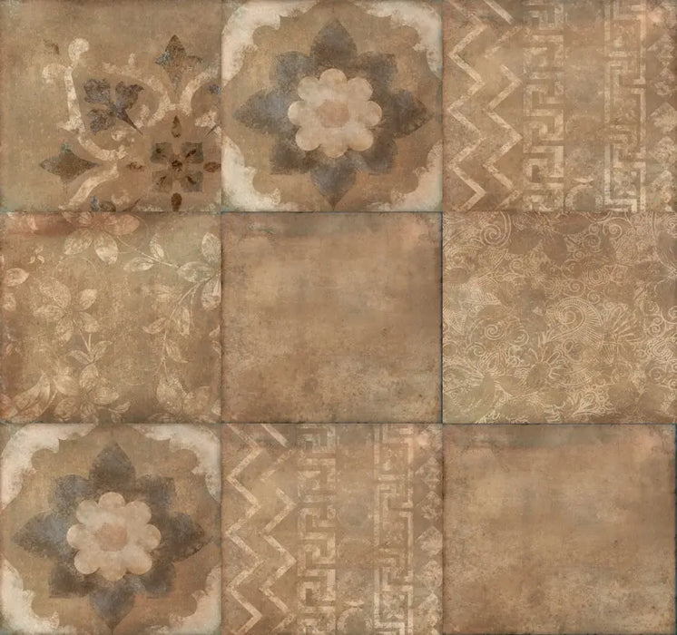 Tierra Artesana terracotta effect pattern tiles