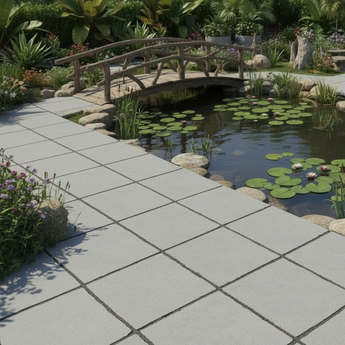 Yorkshire Antique Ivory Tumbled Effect Outdoor Porcelain Tiles