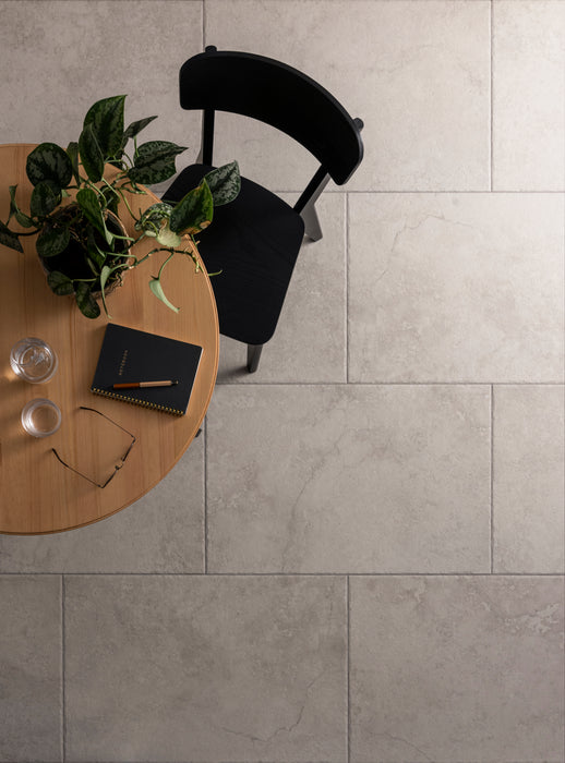 Crispiano Grey porcelain tiles cut sample