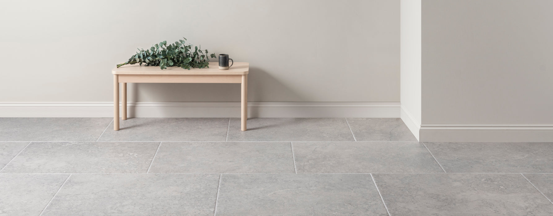 Crispiano Grey porcelain tiles cut sample