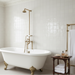 Zellige Morocco Cotton White Wall Tiles 10×10cm