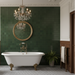 Zellige Morocco Forest Green Wall Tiles 10×10cm