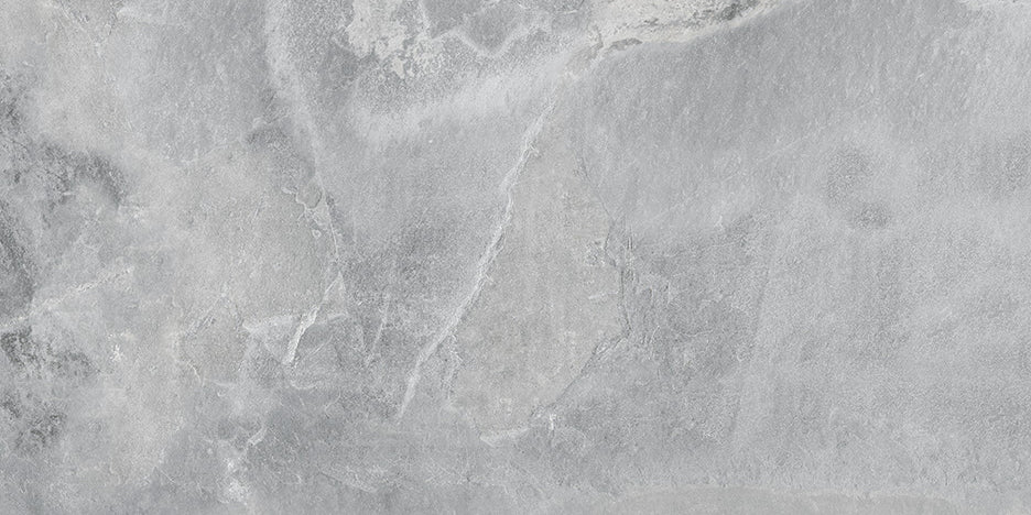 Kamina Slate Silver matt porcelain tiles cut sample