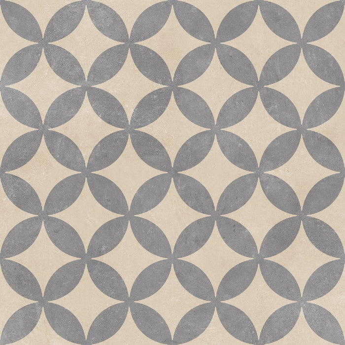 Concrete Parma Beige Patterned Outdoor Porcelain Tiles 60x60cm