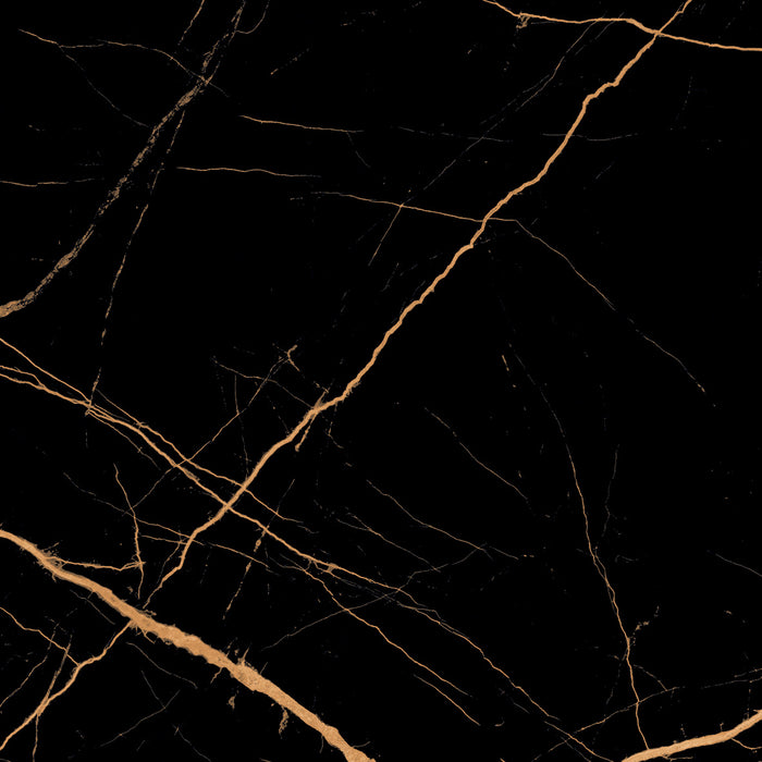 Golden Black Marble Effect Polished Porcelain Matt tiles 60x60cm