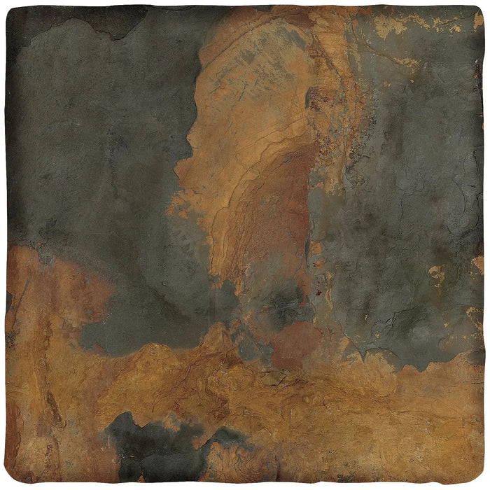 Tuscan Flagstones Multicolour Slate Porcelain Floor and Wall Tile cut sample TILEJOB