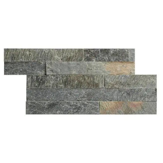 Wales Quarry Olive Green Slate splitface cut sample TILEJOB.CO.UK
