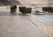 Makira Outdoor Light Grey Concrete Effect Floor Tiles 60x60cm